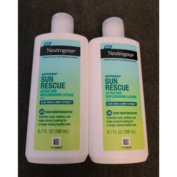 2x Neutrogena Sun Rescue After Sun Replenishing Lotion Sensitive Skin Aloe(C11) - Picture 1 of 3